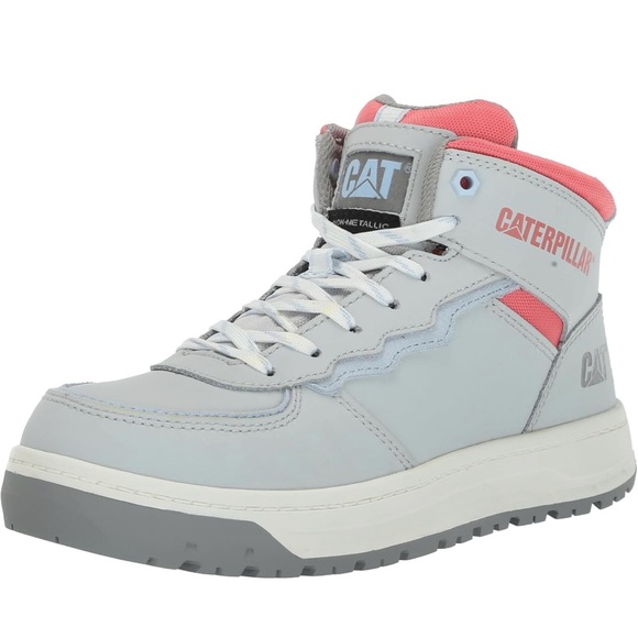 Caterpillar Women's Composite Safety Toe Hightop Sneakers - Gray and Pink - Picture 3 of 8